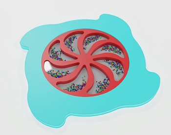 Тактильно-развивающая панель «Вращение»