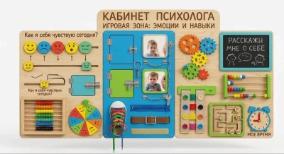 Бизиборд для кабинета психолога большой №2