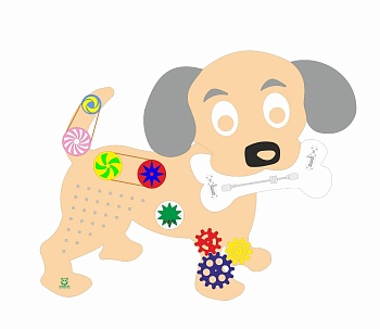 Бизиборд «Собачка»