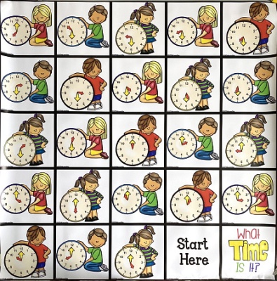 Тематическое поле-маршрутизатор «Часы» для программируемого мини-робота Bee-Bot