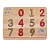 Цифры-мозаика с шрифтом Брайля