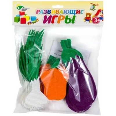 Игра-пособие для детей 3+ "Счетный материал №2 (баклажан, перец, чеснок)"