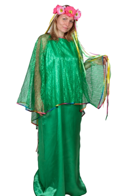 Лето (женский)  платье + головной убор