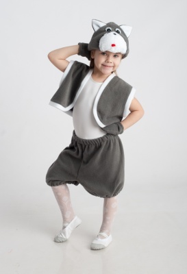 Котик (шапочка + жилет  + лапки + штанишки с хвостиком)