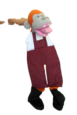 Ростовая кукла "Обезьянка" логопедическая