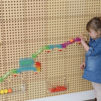 STEM Трек с мячом (кинетический), набор 209 элементов