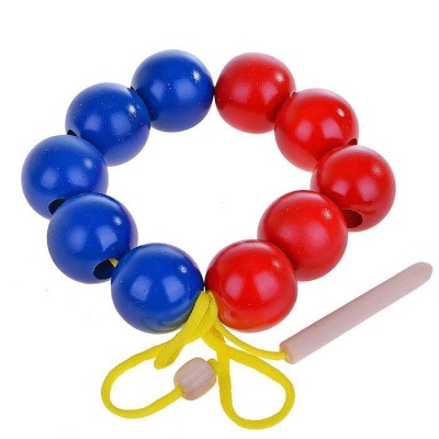 Бусы счет до 10 (красно-синие)(RNToys)