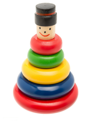 Пирамидка разноцветная Сударь(RNToys)