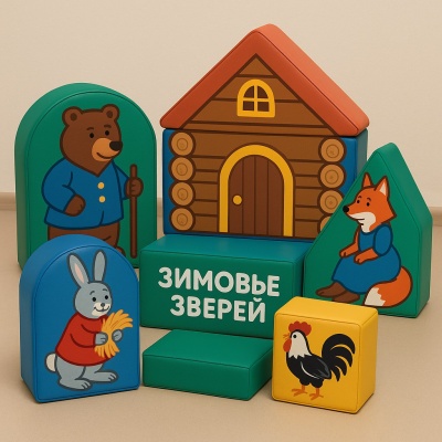 Набор мягких модулей "Зимовье зверей"