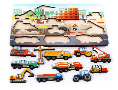 Развивающая доска "Стройплощадка" арт.8026 (дерево, 37хз24,5) /35