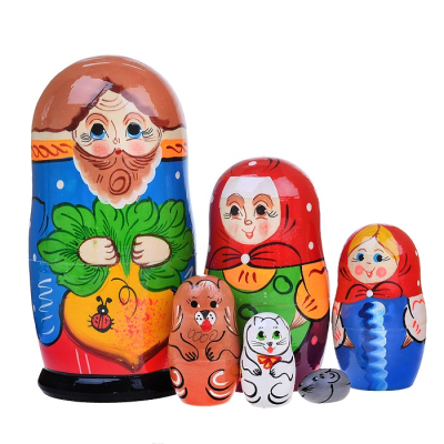 Матрешка "Репка" 6 перс.