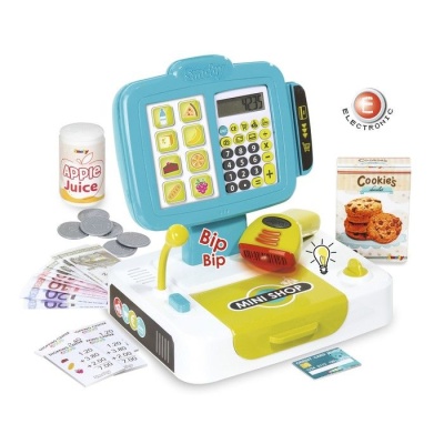 Детская электронная касса с весами, 27 аксессуаров, 21×16×21.5 см