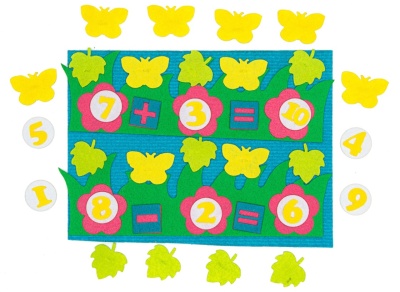 Сосчитай бабочек фетр (36дет) LIP1302