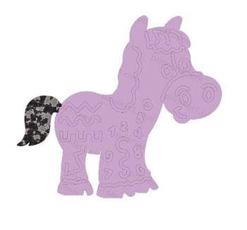 Тактильно-развивающая панель «Ласковый жеребёнок»