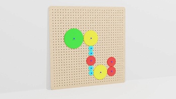 Тактильно-развивающая панель «Умные шестеренки»