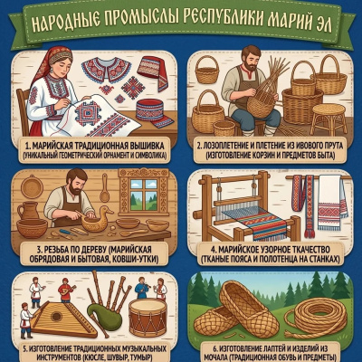 Народные промыслы республики Марий Эл