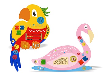 Набор бизибордов «Сад птиц» №1