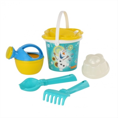 Набор Disney «Холодное сердце» №4: ведро, ситечко, совок, грабельки,форм.,лейка арт.66626
